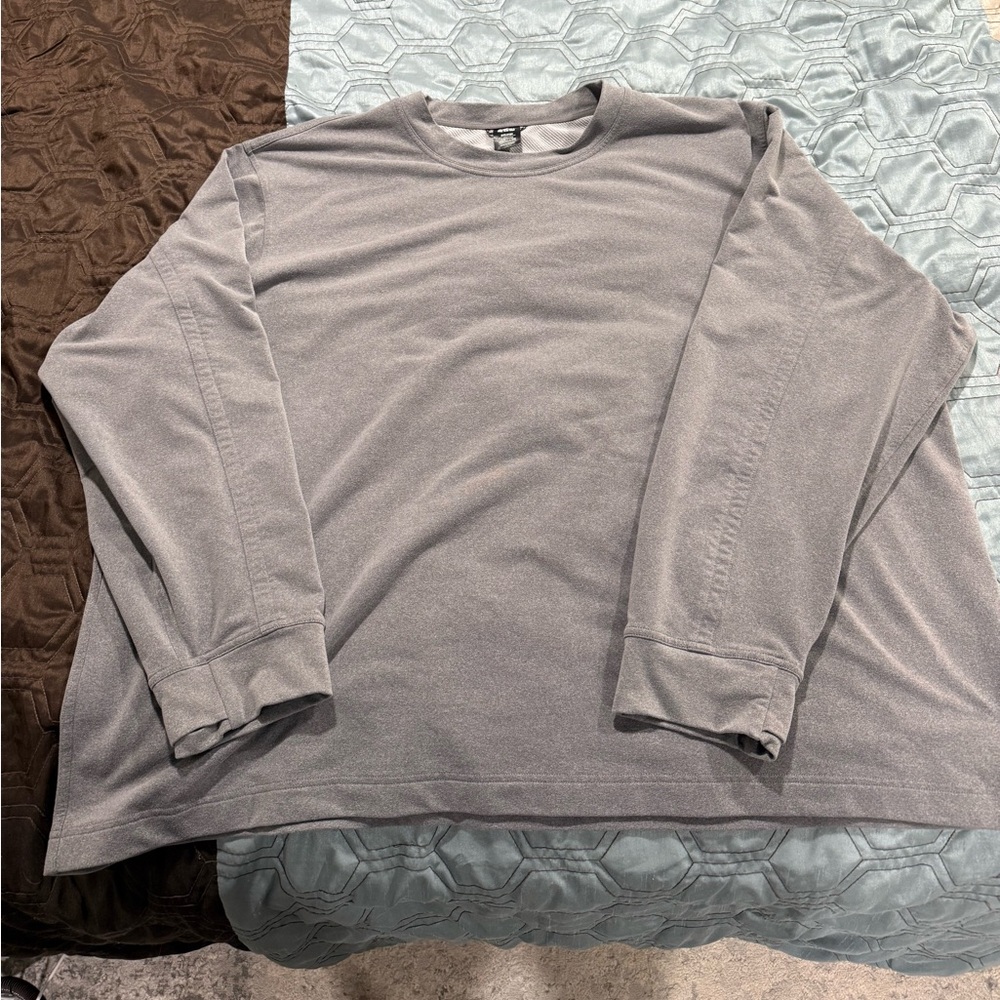 REI Men's Grey Crewneck Long Sleeve Athletic T Shirt 3XL